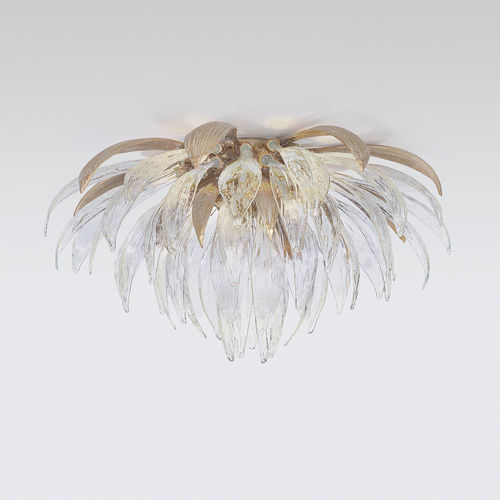 Moderne Deckenleuchte - SOFFIONE LARGE - Serip - Glas / Bronze / LED