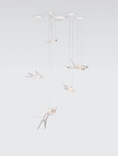 Hängelampe - MOBILE MEDIUM - Serip - Bronze / Glas / modern