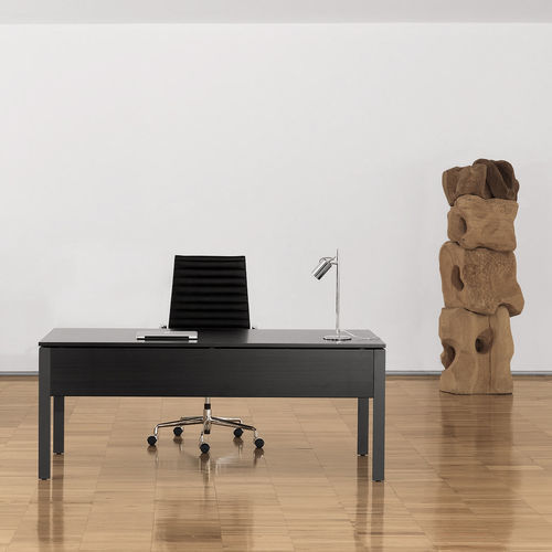 Bodenstehender Schreibtisch - QUADRA - SOTUBO - modern / Holz / gerade