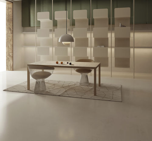 Moderner Tisch - EDGE - SOTUBO - Holz / Gestell aus Holz / rechteckig