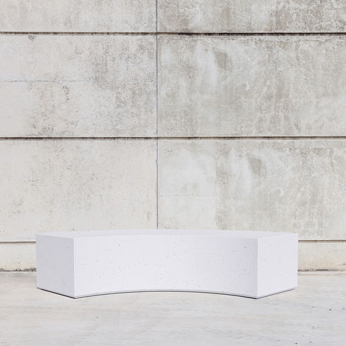Moderne Bank für den öffentlichen Raum - ROUND B : 103 - SIT Urban Design - Beton / modular / mit Blumenkasten