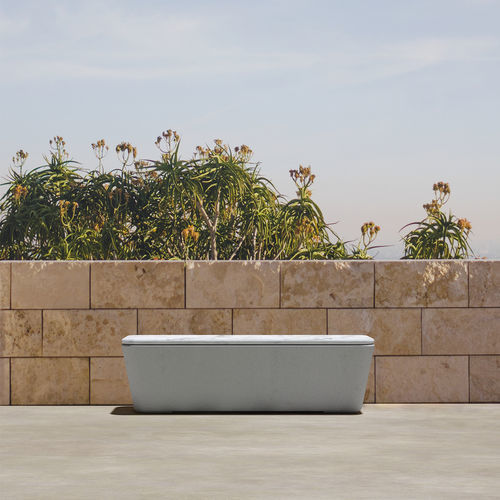 Bank für den öffentlichen Raum / minimalistisches Design - SMOOTH 592.S - SIT Urban Design - Beton / ohne Rückenlehne / ohne Armlehnen
