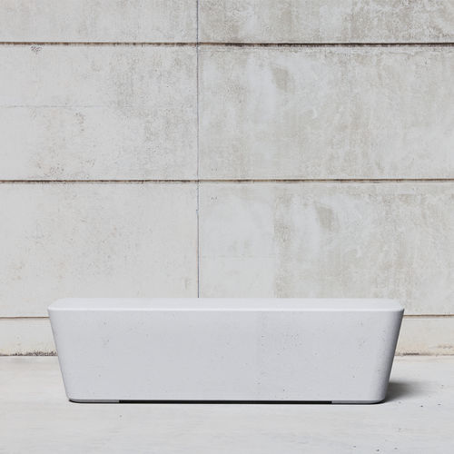 Bank für den öffentlichen Raum / minimalistisches Design - SMOOTH 592 - SIT Urban Design - Beton / ohne Rückenlehne / ohne Armlehnen