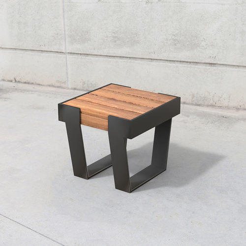 Moderne Bank für den öffentlichen Raum - Wade 627 - SIT Urban Design - Holz / Metall / ohne Rückenlehne