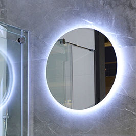 Wandmontierter Spiegel - CIRCLE LED 60 - RUBICER - modern / rund / LED-beleuchtet