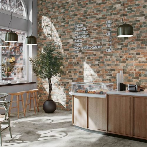 Feinsteinzeugfliesen - BRICK - GRESART CERAMIC TILES - matt / Struktur / für den Innenraum