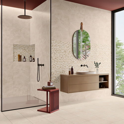 Feinsteinzeugfliesen - LUXOR - GRESART CERAMIC TILES - Hochglanz / für den Innenraum / für Badezimmer