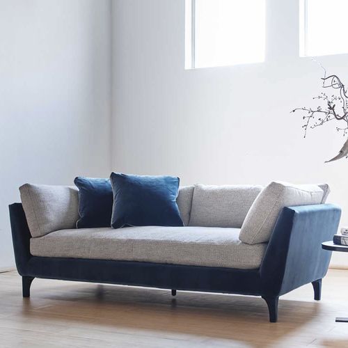 Kompaktes Sofa - ECO-EVA - D3CO - modern / Samt / Leinen
