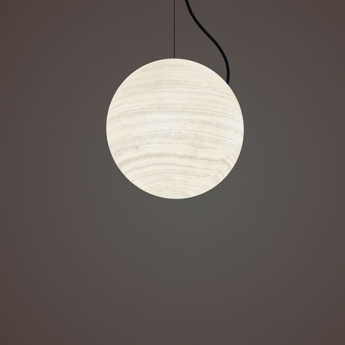 Hängelampe - IO - Manooi - aus lackiertem Metall / Onyx / modern