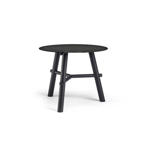 Moderner Couchtisch - RECORD - Infiniti - aus lackiertem Stahl / Gestell aus bemaltem Stahl / rund