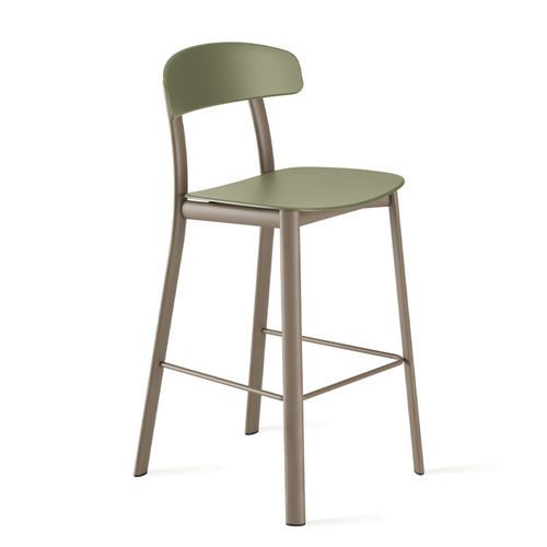 Moderner Hocker - FELUCA POP - Infiniti - Polypropylen / Gestell aus Metall / mit Fußstütze