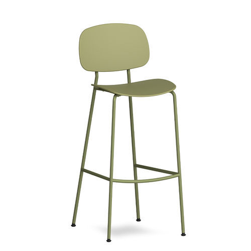 Barhocker / skandinavisches Design - TONDINA POP - Infiniti - Polypropylen / Gestell aus Stahl / mit 4 Beinen