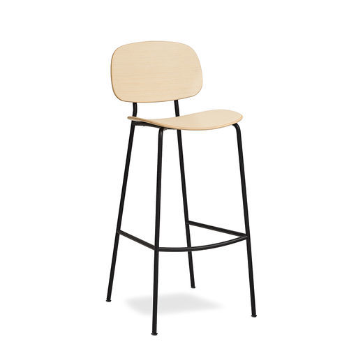 Barhocker / skandinavisches Design - TONDINA - Infiniti - Sperrholz / geformtes Sperrholz / Gestell aus Stahl