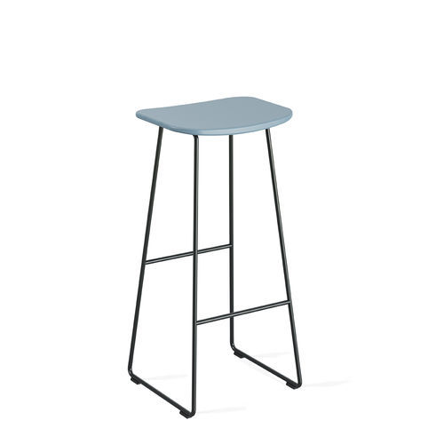 Barhocker / minimalistisches Design - KLEJN - Infiniti - Holz / Polypropylen / Gestell aus Stahl