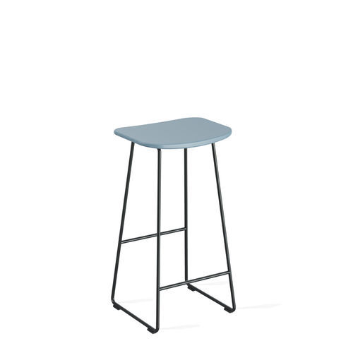 Hocker / minimalistisches Design - KLEJN - Infiniti - Esche / Polypropylen / Gestell aus Stahl