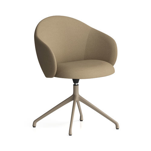 Moderner Bürosessel - VOLTA - Infiniti - Aluminium / sandfarben / für Büro