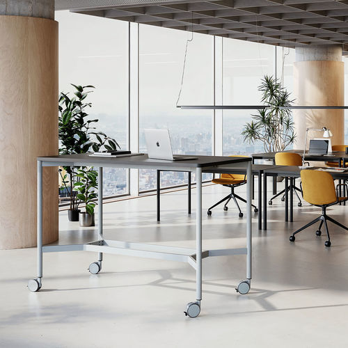 Moderner Arbeitstisch - VERSABLE - Infiniti - ABS / Ahornholz / Laminat