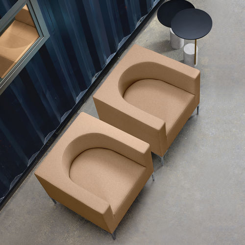 Modulsofa - HUB - Quinti. - modern / Stoff / mit Armlehnen