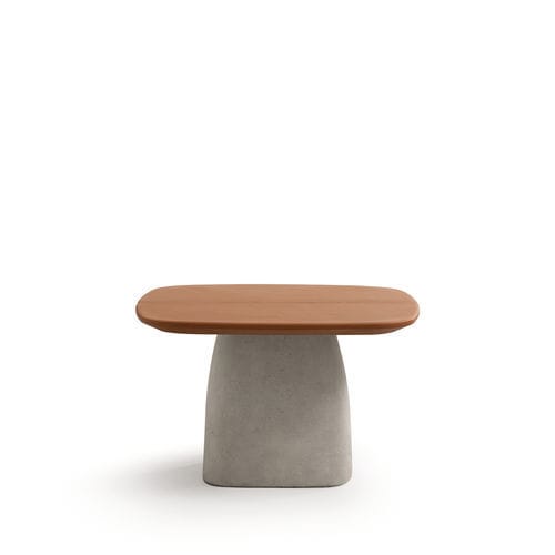 Moderner Couchtisch - HILL - Quinti. - Beton / Gestell aus Beton / quadratisch