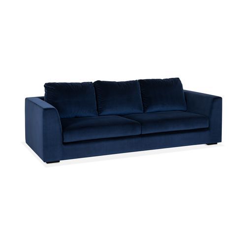 Modernes Sofa - GEORGE - AM LIVING - Samt / mit Armlehnen / mit abnehmbarem Kissen