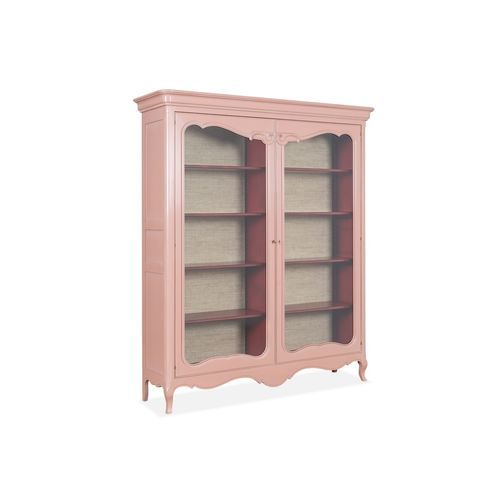 Vitrinenschrank / Louis XV - AC6147 - AM LIVING - selbsttragend / lackiertes Holz / mit Schwingtüren