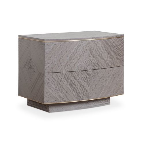Moderner Nachttisch - AVA - AM LIVING - Holzfurnier / Gestell aus Holz / rechteckig