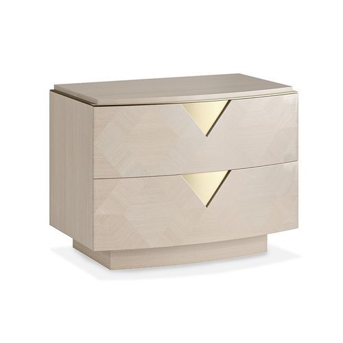 Moderner Nachttisch - AVALON - AM LIVING - Holzfurnier / Gestell aus Holz / rechteckig