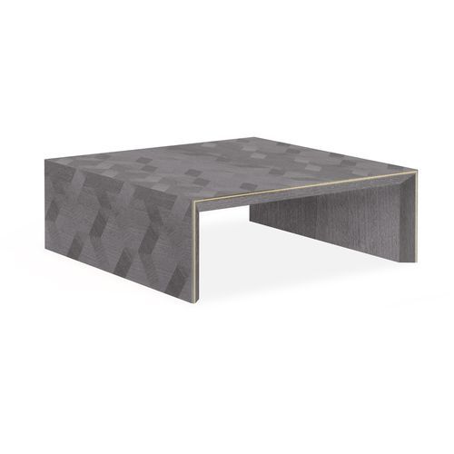 Moderner Couchtisch - AVALON - AM LIVING - Holzfurnier / Gestell aus Holz / quadratisch