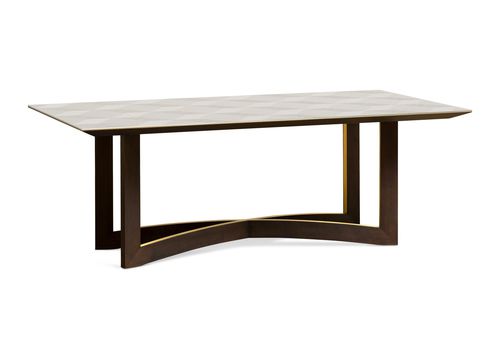 Moderner Esstisch - AVALON - AM LIVING - Holzfurnier / Gestell aus Holz / rechteckig