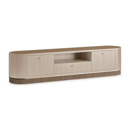 Modernes Fernsehmöbel - KEEN - AM LIVING - mit Schubladen / mit integriertem Stauraum / Holz