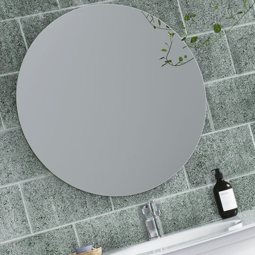 Wandmontierter Spiegel für Badezimmer - SIMPLE - BISELARTE - modern / rund / grau