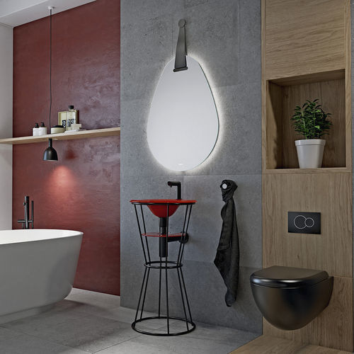 Wandmontierter Spiegel für Badezimmer - OVUM  - BISELARTE - hängend / für Hotels / für Hotelzimmer