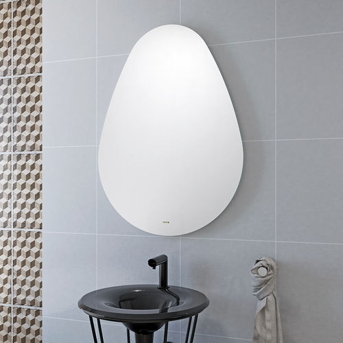 Wandmontierter Spiegel für Badezimmer - OVUM SIMPLE - BISELARTE - modern / weiß / vertikal