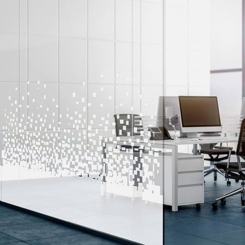 Dekorative Folie / zur Anwendung auf Glas - PIXEL - SolarScreen International - für Trennwand / PET / selbstklebend