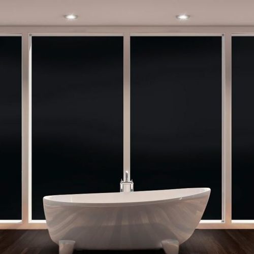 Dekorative Folie / für Fenster - Black Opaque - SolarScreen International - zur Anwendung auf Glas / PET / selbstklebend