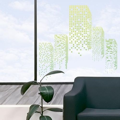 Dekorative Folie / zur Anwendung auf Glas - MAT OPAL - SolarScreen International - PET / selbstklebend / UV-beständig