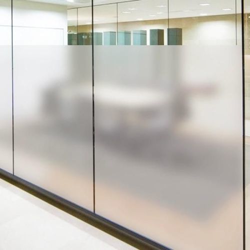 Dekorative Folie / zur Anwendung auf Glas - Mat Silver - SolarScreen International - PVC / selbstklebend / Milchglaseffekt