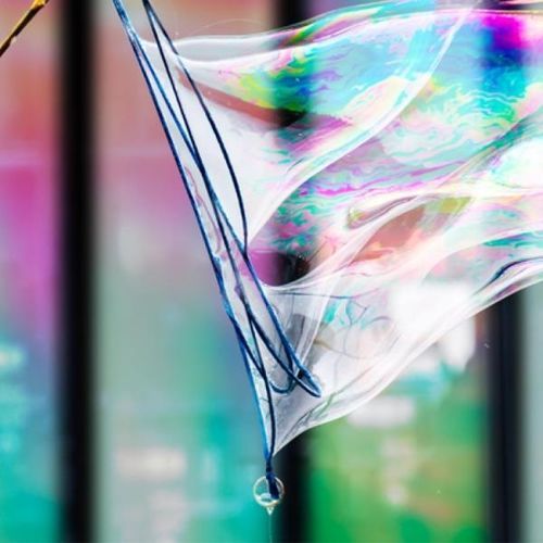 Dichroitische dekorative Folie - Aurora Winter - SolarScreen International - für Trennwand / zur Anwendung auf Glas / PET