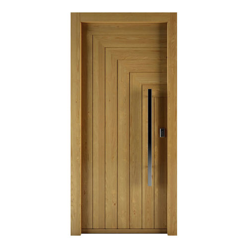 Eingangstür - GORTYNA - Block95 Wooden Doors And Windows - Massivholz / einflügelig / drehend