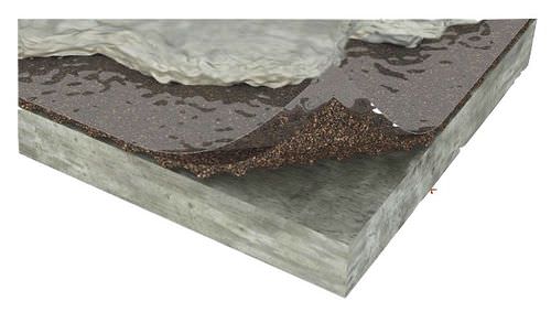 Elastische Trittschalldämmung / Folien - ACOUSTICORK U31 - Total Vibration Solutions TVS - Gummi / Kork