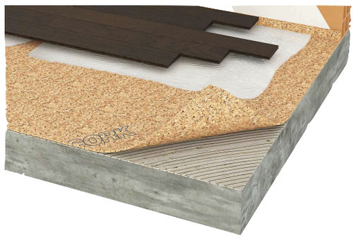 Elastische Trittschalldämmung / Folien - ACOUSTICORK T11 - Total Vibration Solutions TVS - Kork