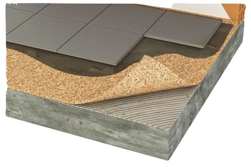Elastische Trittschalldämmung / Folien - ACOUSTICORK T61 - Total Vibration Solutions TVS - Kork