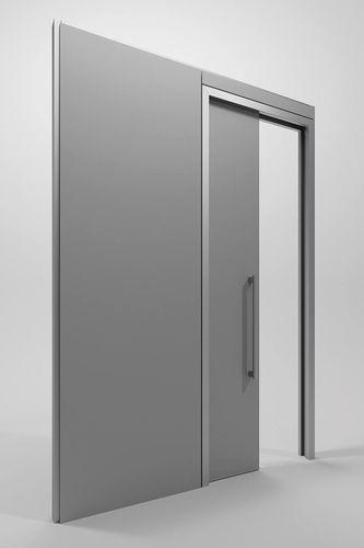 Tür für Innenbereich - OPAQUE - DIVILUX - Metall / Schiebe / modern