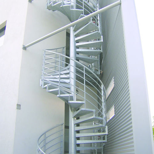 Wendeltreppe - LINEA - JK TECHNIC - mit Lochblechstufen / mit Stahlstruktur / für Privatgebrauch
