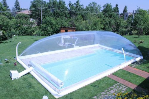 Traglufthalle für Abdeckung - CRISTALBALL SOLAR - Favaretti - für öffentliches Schwimmbad