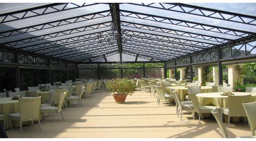 Metallrahmen-Flächentragwerk - OUTSIDES COVERING - Favaretti - für Abdeckung / PVC-Folie / für Restaurants