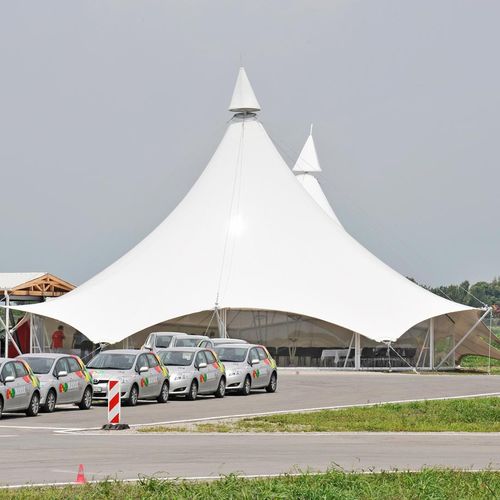 Membran-Architektur / PVC - ArTech - für Seiltragwerk / feuerfest / wasserabweisend