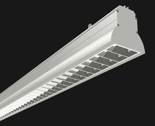 Fluoreszierende Schienenleuchte - WORKS/MOD - exporlux - linear / extrudiertes Aluminium / für Büro
