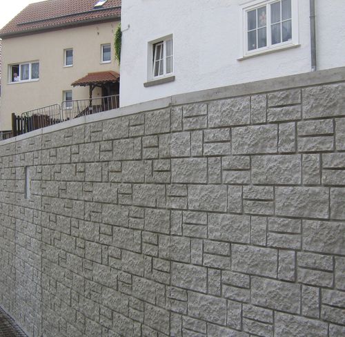 Schalungsform für Grundstücksmauer - KUFSTEIN II - NOE PLAST - Steinoptik / für Sichtbeton / für Beton