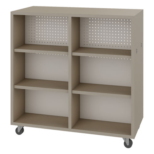 Mobiler Lagerschrank - DOUBLE FACE LINEAR - artcobell - mit Rollen